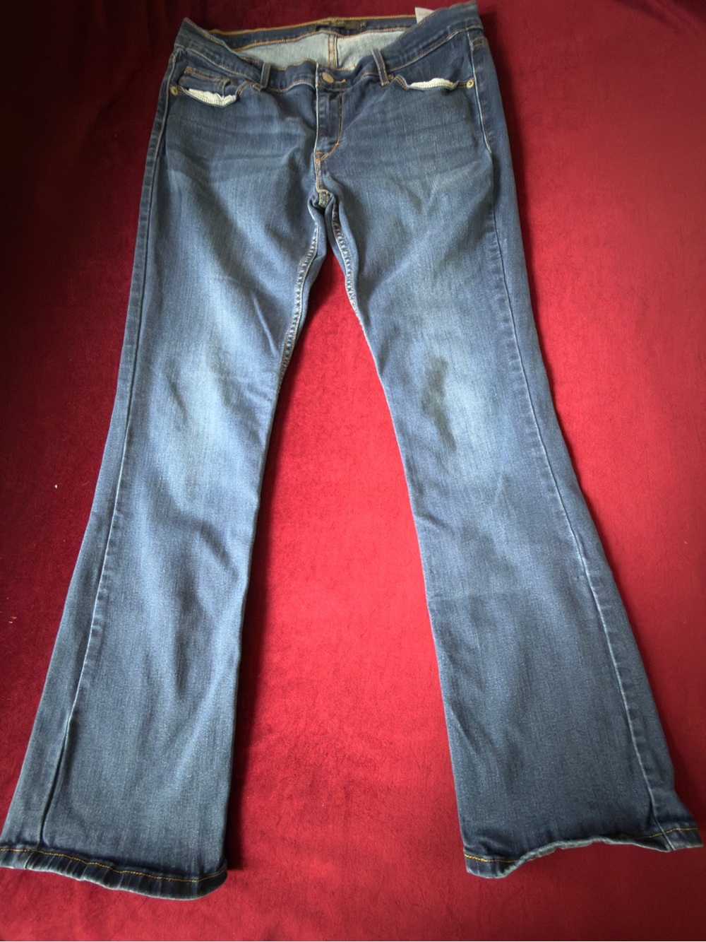 Levi's Blue Flare Jeans - Classic Medium Wash Sz 13